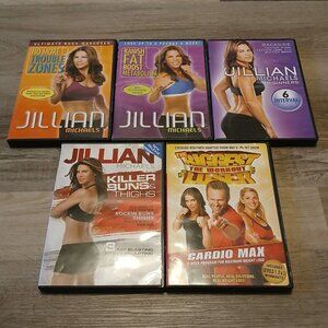 Jillian Michaels DVD Lot Workout Exercise Cardio Max Banish Fat Boost Metabolism